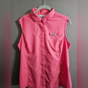 Columbia Women's Button Down Pink Shirt
